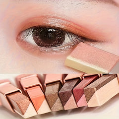 Two Tone Gradient Eyeshadow Stick Waterproof Long Lasting 2 In 1 Eye Makeup