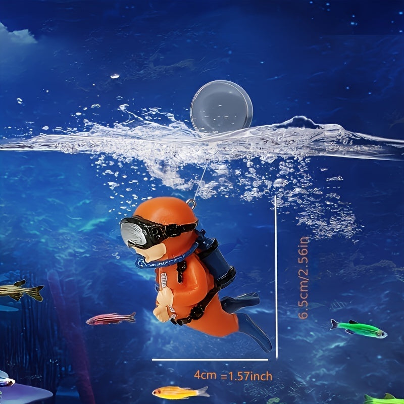 Balloon Diver Aquarium Decoration Resin Fish Tank Decor