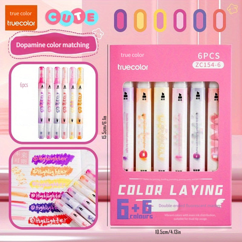 Double-Headed Markers Set - Clear Markings - Painting, Marking, Writing - 1 Box