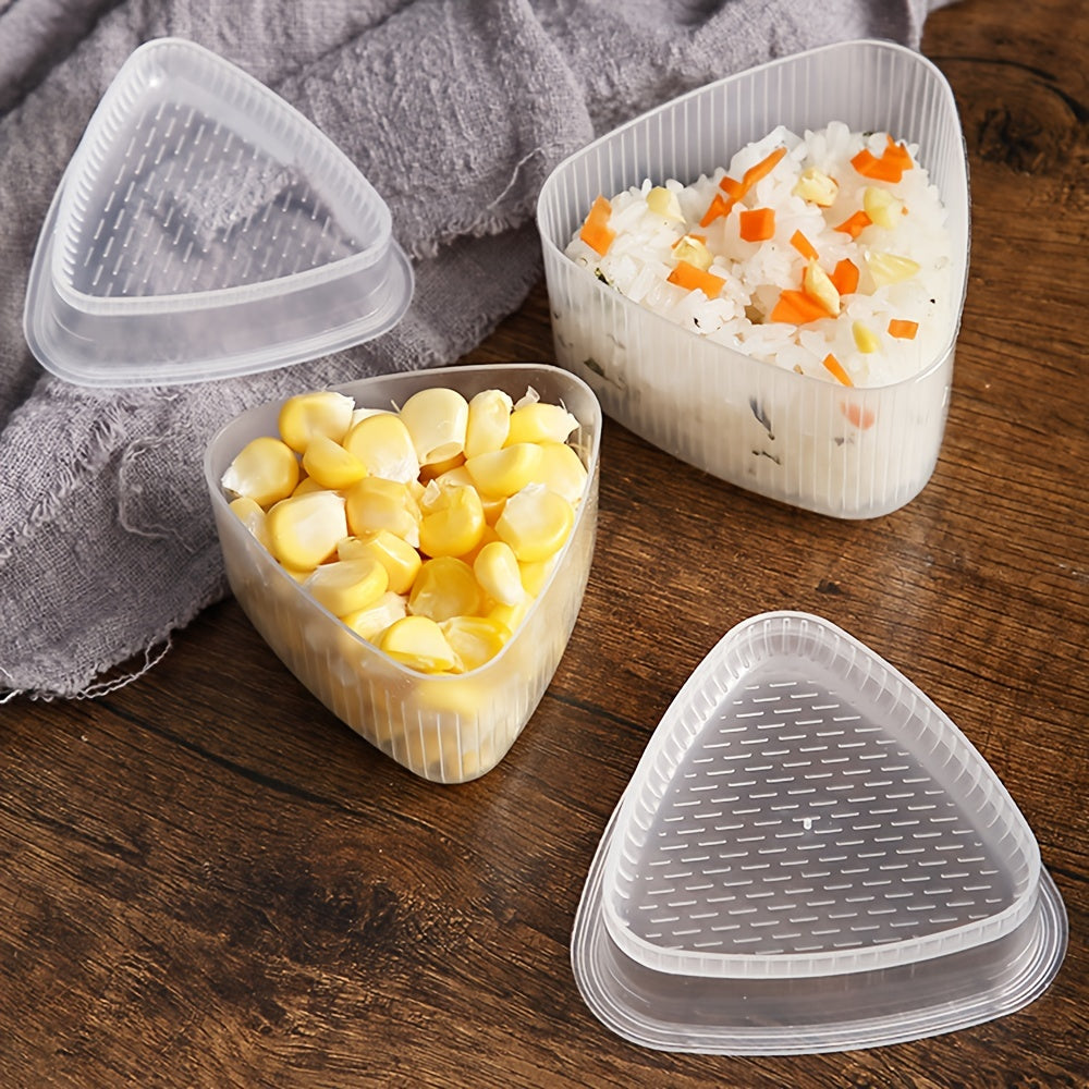2pcs Triangle Rice Ball Mold Sushi Mold DIY Triangle Rice Ball Mold Lunch Sushi