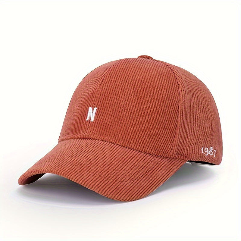 Corduroy Baseball Cap Unisex Outdoor Sun Hat