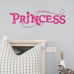 Princess Slogan Sticker - Removable Waterproof Vinyl for Room Decoration