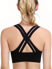 3 Pack Plus Size Seamless Sports Bra Criss Cross Set