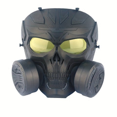 Skull Helmet Mask with Goggles for Halloween