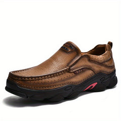 Men's Leather Slip On Loafers Casual Walking Shoes
