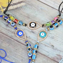 Adjustable Bracelet with Rhinestones & Beads - Perfect Gift for Women
