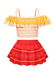 Toddler Girls Bikini Tankini Swimsuit Set Princess Cosplay Costume