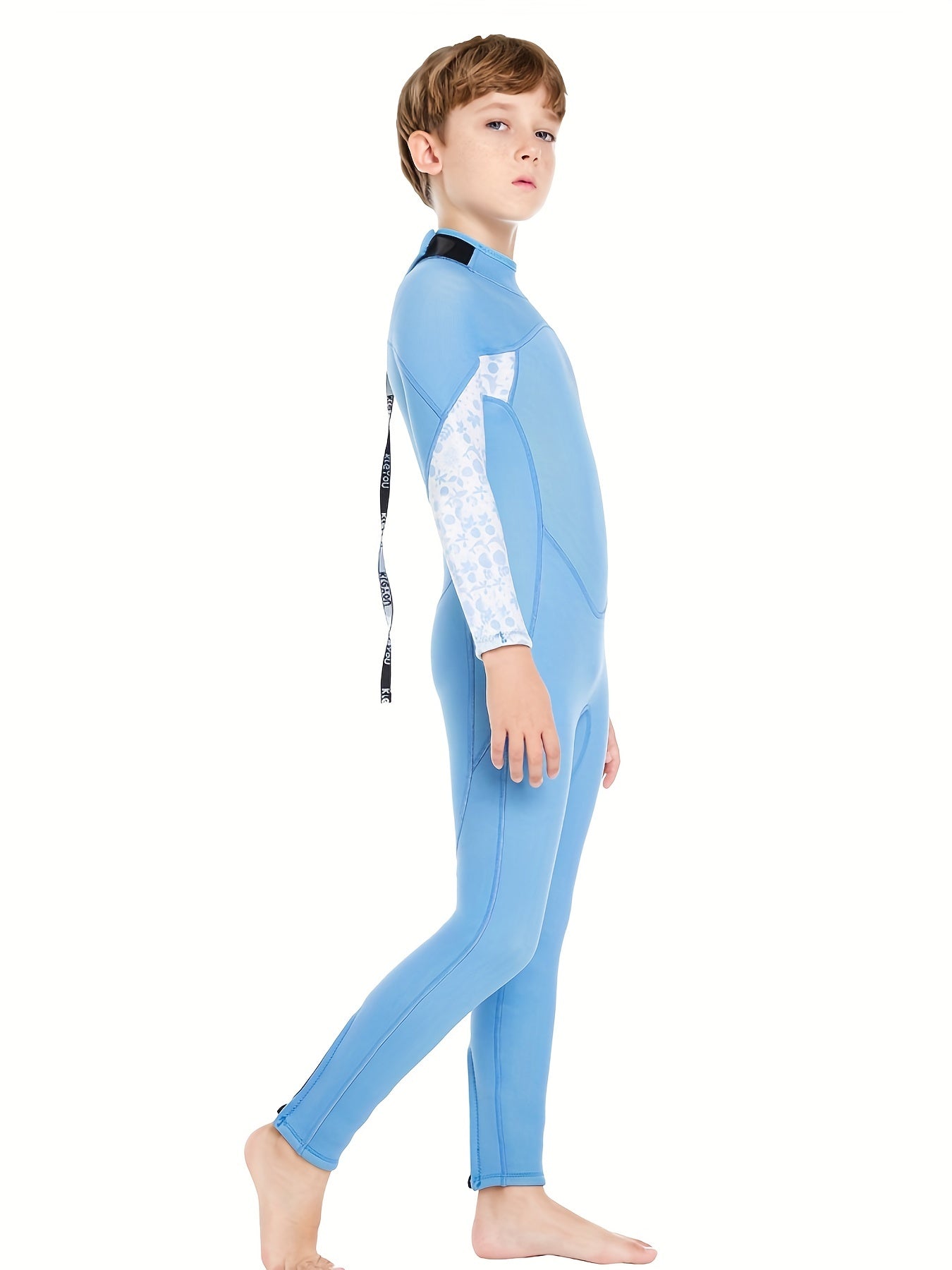 Kids Casual Long Sleeve Diving Suit Sun Protection Swimming Suit
