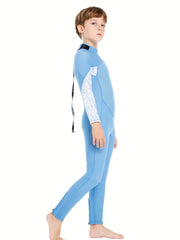 Kids Casual Long Sleeve Diving Suit Sun Protection Swimming Suit