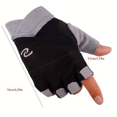 Men's Fitness Gym Gloves Non Slip Silicone Breathable