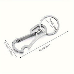Stainless Steel Key Chain With Bottle Opener Multifunctional Keychain