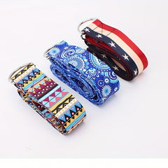 Colorful Printed Yoga Stretch Belt Resistance Band for Home Gym