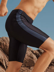 Solid Men's Boxer Sports Swimming Trunks Beach Shorts