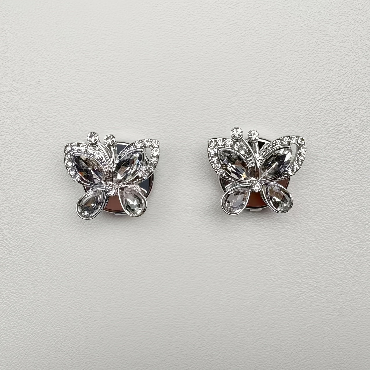 Butterfly Rhinestone Embellished Button-Up Cover Shirts for Men and Women