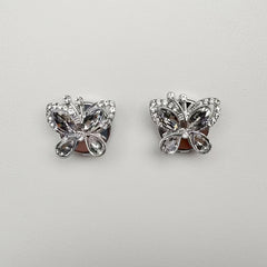 Butterfly Rhinestone Embellished Button-Up Cover Shirts for Men and Women