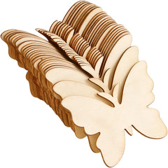 10pcs Wooden Butterfly Painted DIY Embryo Models Children's Cartoon Painting