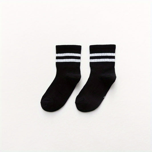3pairs Thin Mesh Crew Socks for Baby Boys Girls Kids