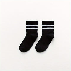 3pairs Thin Mesh Crew Socks for Baby Boys Girls Kids