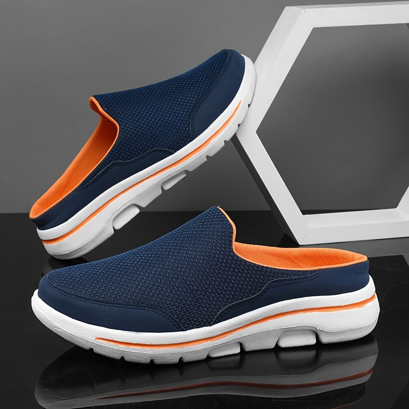 Men Slip on Mules House Slippers Lightweight Breathable Mesh Non Slip Slippers