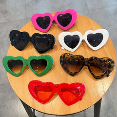 Heart Shaped Sunglasses Funny Sun Shades UV400