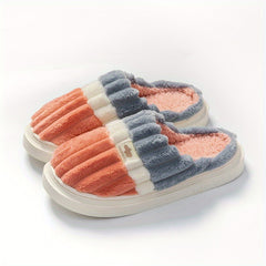 Women's Plush Memory Foam Slippers with Non Slip Sole
