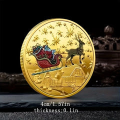 1pc Merry Christmas Collection Coin Gift Coin