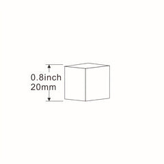 5pcs D6 Acrylic Right Angle Dice Set for RPG