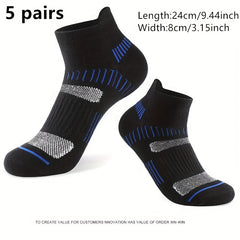 Men's Casual Sport Socks 5 Pairs Cotton Breathable Comfortable