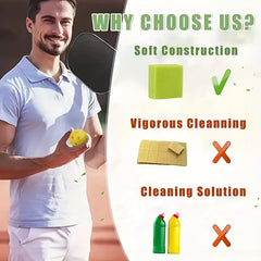 Carbon Fiber Pickleball Racket Cleaning Eraser Removes Ball Residue Debris