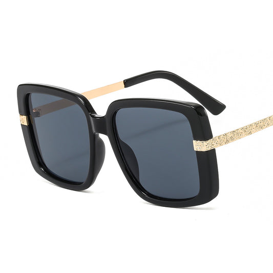 90s Rectangular Narrow Vintage Sunglasses For Women Thick Hip Hop Glasses