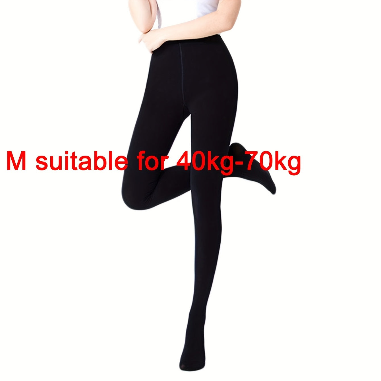 Plush Lined Tights High Waist Thermal Leggings Women's Stockings