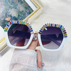 Y2K Snake Pattern Sunglasses Rhinestone Club Party Favors