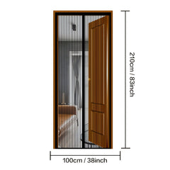 Magnetic Screen Door 38 x 83 - Keep Bugs Out, Pets & Kids In