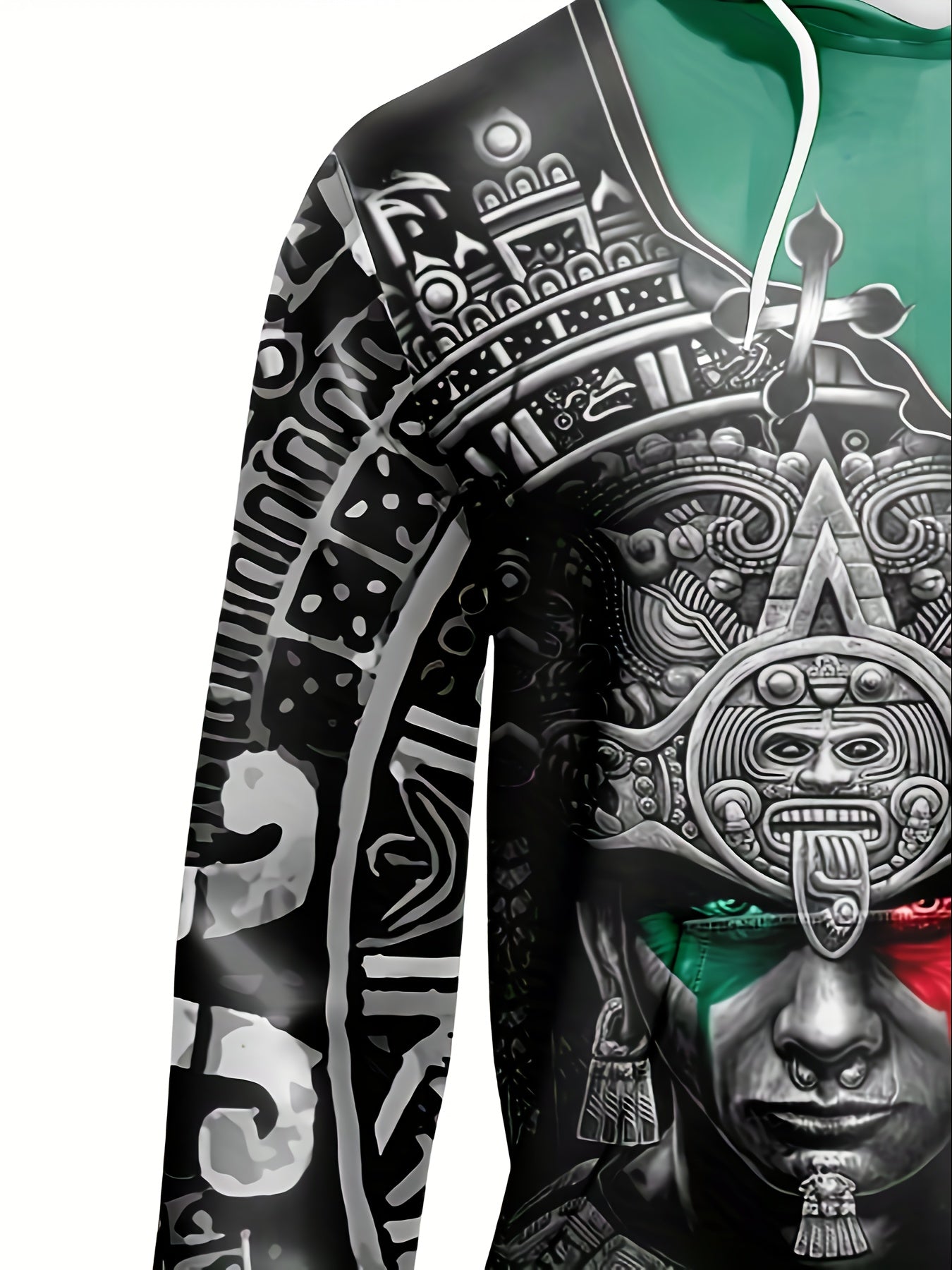 Mexican Print Hoodies For Men Graphic Sweatshirt Hooded Pullover