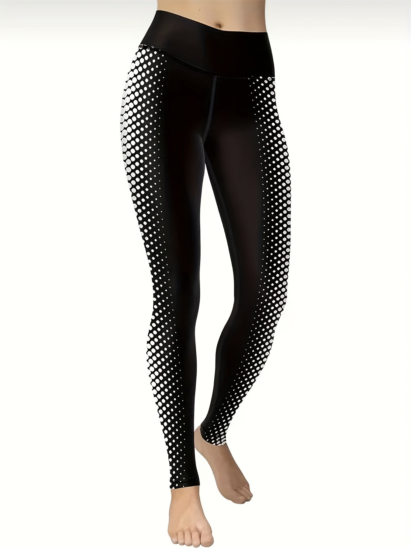 Print High Waist Sports Leggings for Yoga Fitness