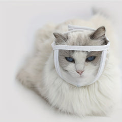 Transparent Cat Eye Mask for Grooming and Cleaning