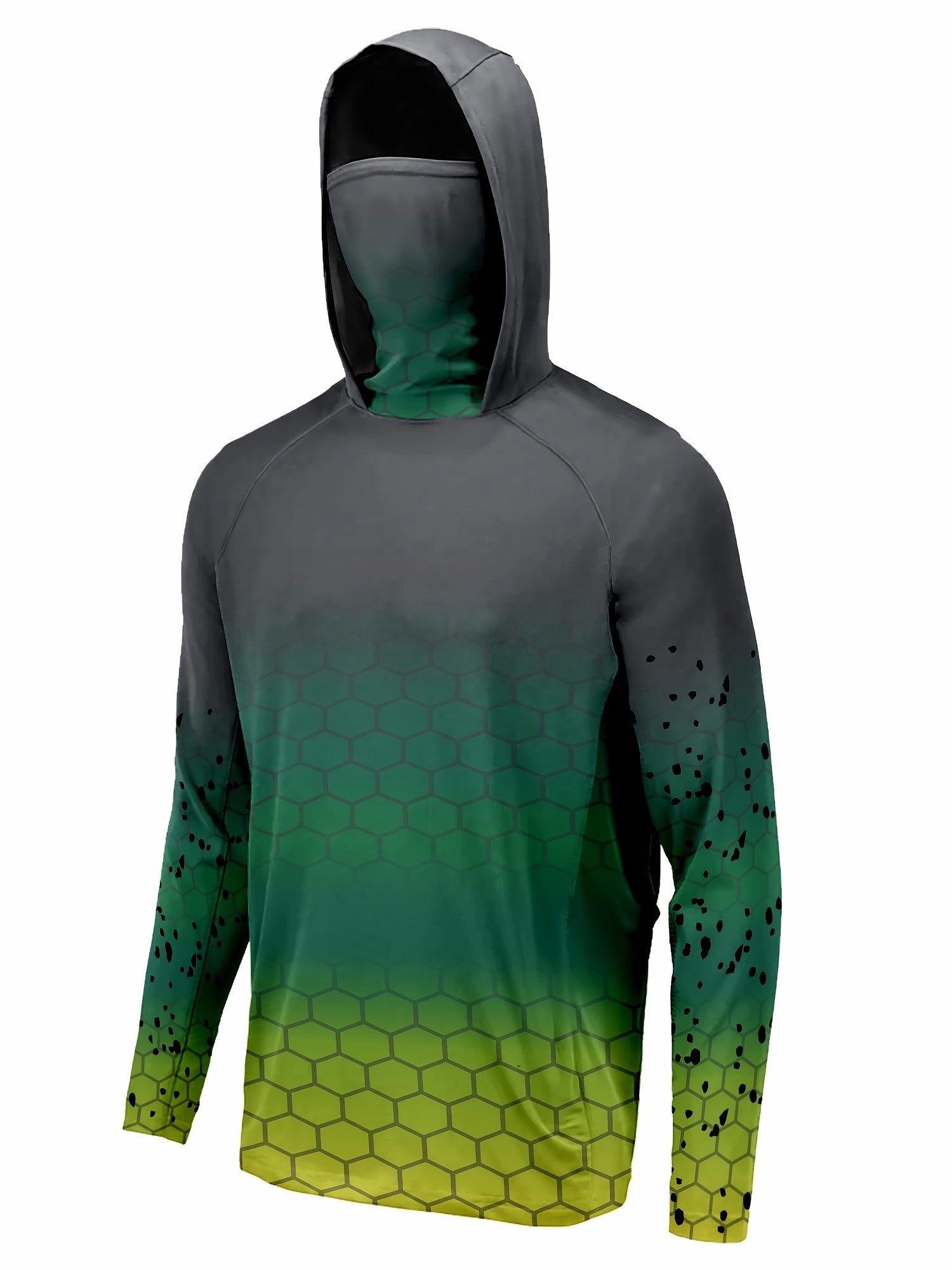 Men's Gradient UPF 50 Sun Protection Hoodie Long Sleeve