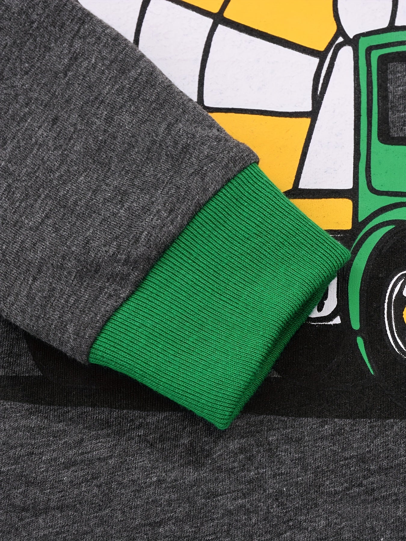 Toddler Mixer Truck Pajamas Long Sleeve Top & Pants Set