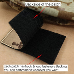 Skeleton Embroidered Morale Patch for Caps Uniforms Vests Backpacks