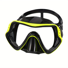 Adult Diving Goggles and Snorkel Set with Silicone Face Mask
