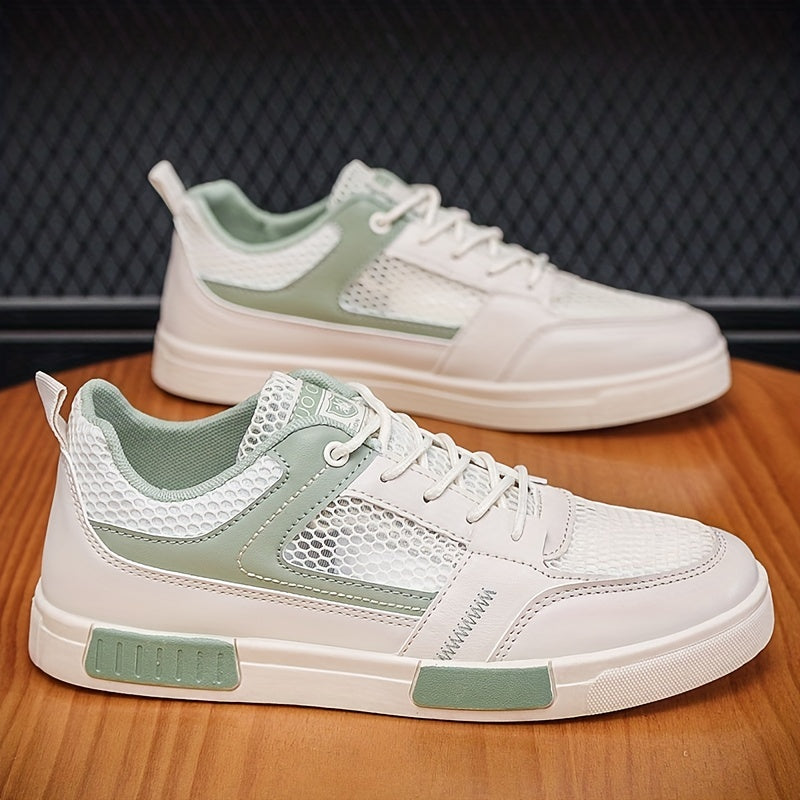 Men's Lace-up Sneakers Ventilation Holes Skate Shoes Good Grip