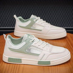 Men's Lace-up Sneakers Ventilation Holes Skate Shoes Good Grip