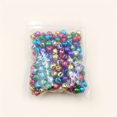 200Pcs 6-8mm Mixed Jingle Bells for DIY Jewelry Crafts