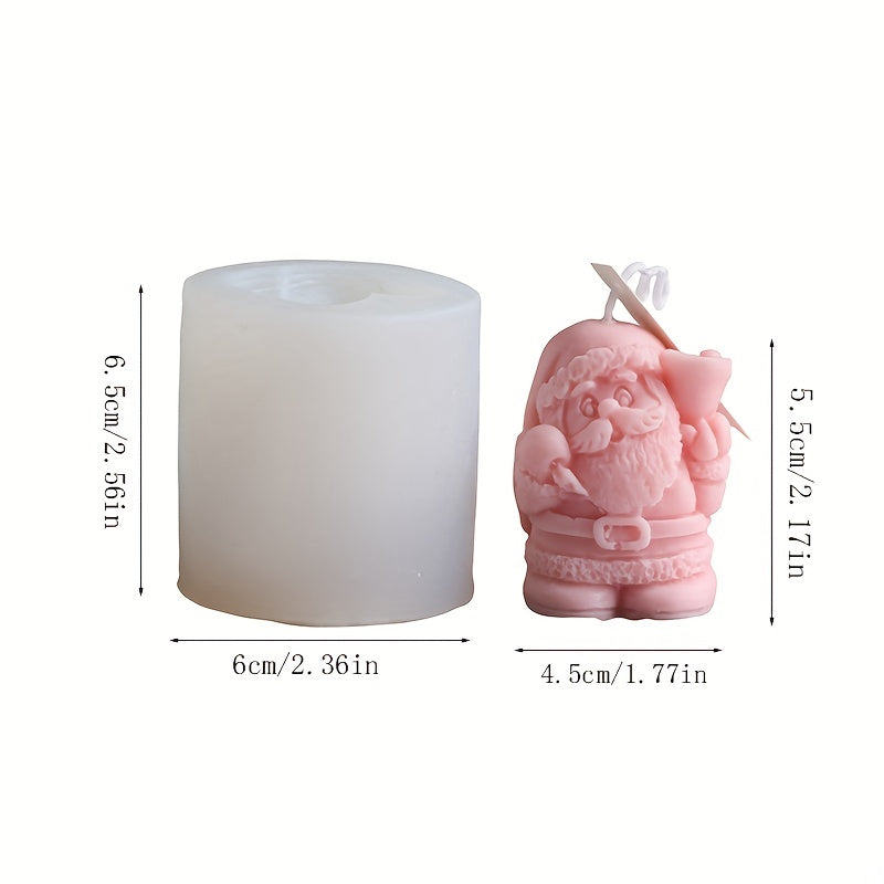 Christmas Silicone Mold Candle Resin Craft Soap Flower Clay Therapy Aromatic