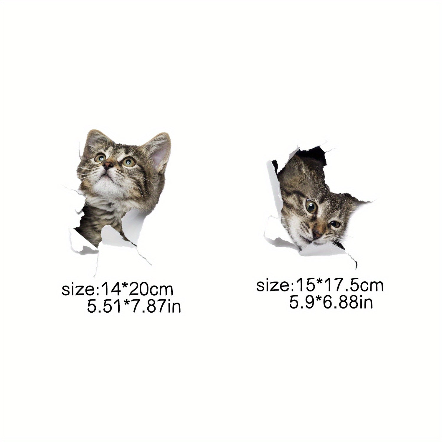 2pcs 3D Cat Iron Stickers for DIY T Shirt Backpack Hat