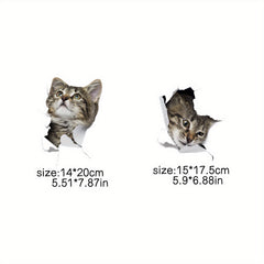 2pcs 3D Cat Iron Stickers for DIY T Shirt Backpack Hat