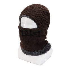 Winter Neck Warmer Fleece Thickened Hat Outdoor Coldproof Warm Knitted Woole
