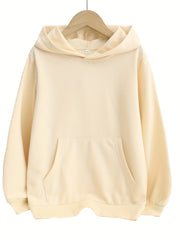 Teen Girl's Long Sleeve Hooded Sweatshirt with Pocket