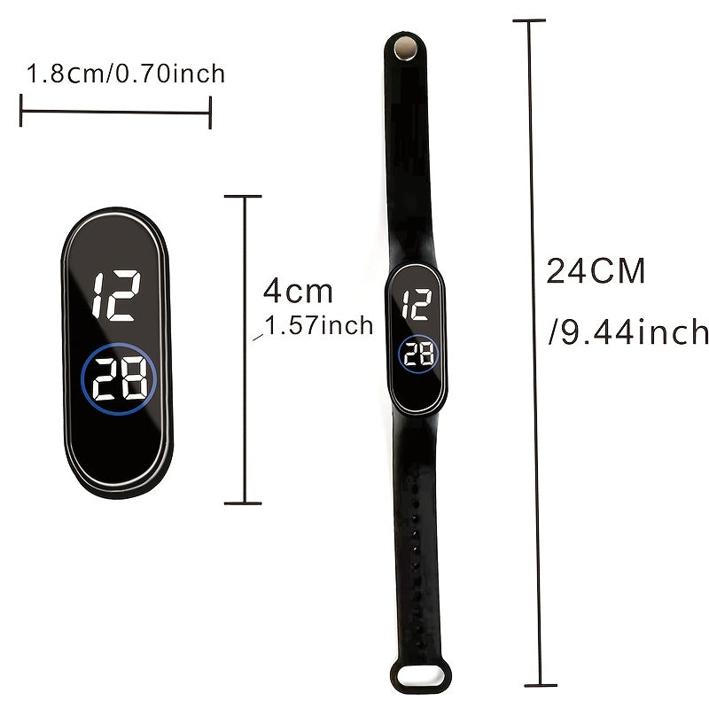 Digital LED Touch Bracelet Watch for Men Women Students Gift