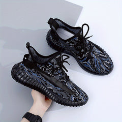 Men's Knit Running Shoes Breathable Sneakers for Running Jogging